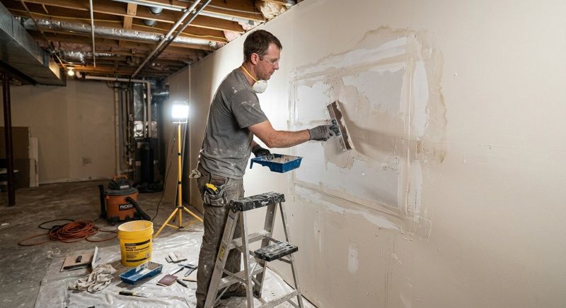 Basement Drywall Repair in Olathe, KS