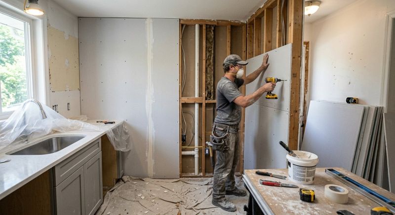 Kitchen Drywall Installation in Alpharetta, GA