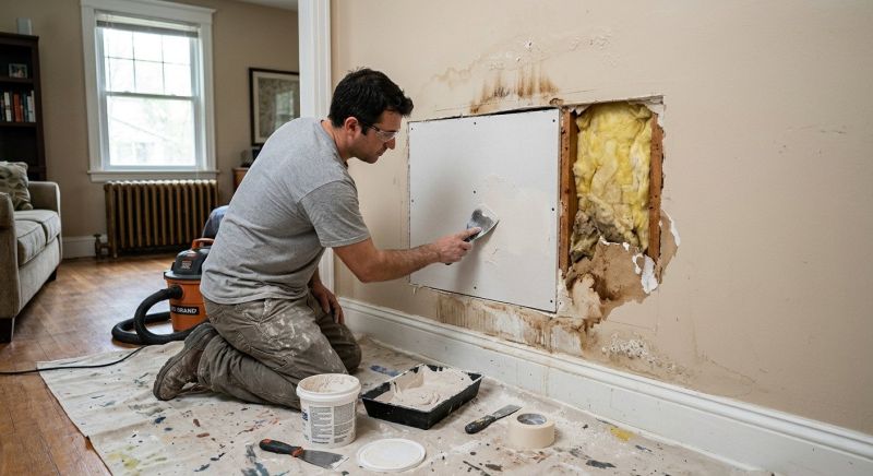 Basement Drywall Repair in Kansas City, KS
