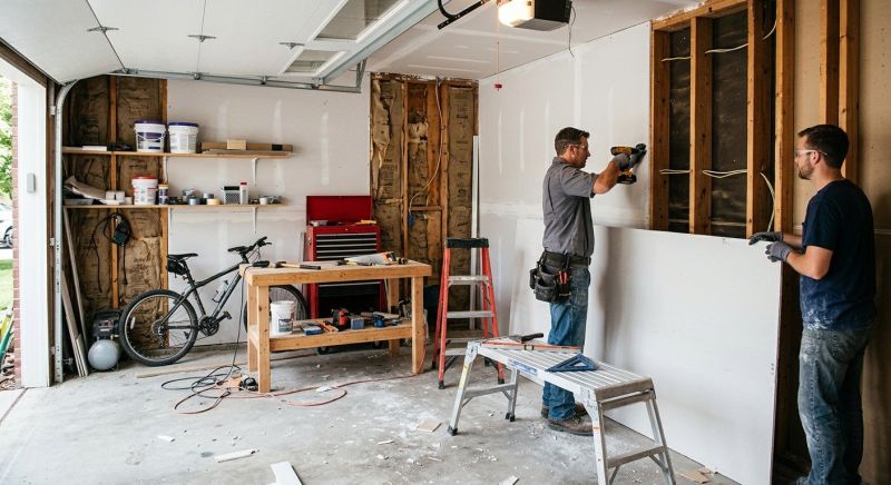 Garage Wallboard Installation in Conroe, TX